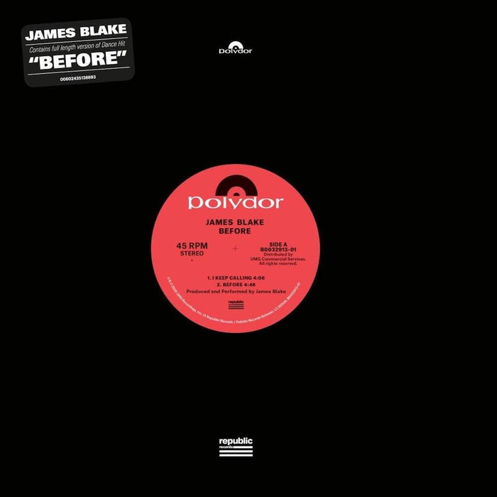 James Blake Before Vinyl EP 2020