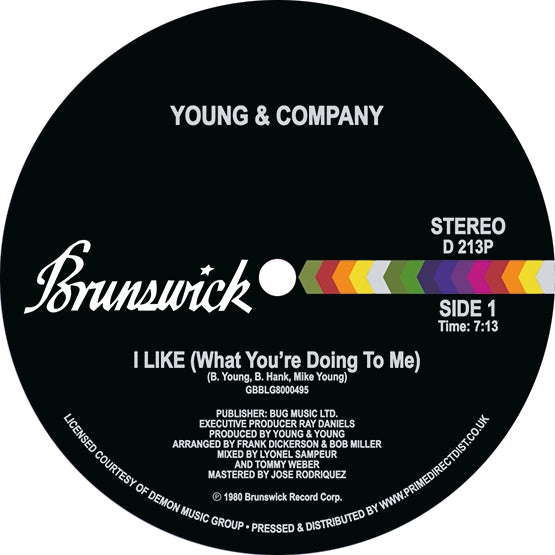 Young And Company I Like What Your Doing To Me Vinyl 12" Sing RSD 2021