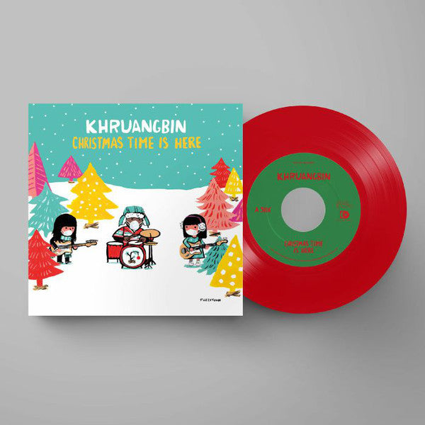 Khruangbin - Christmas Time Is Here 7" Vinyl Single Limited Santa Red Colour 2020