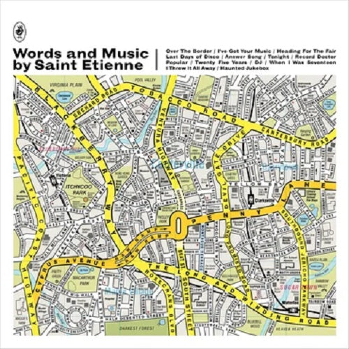 Saint Etienne Words & Music White Vinyl LP with Yellow Green and Black Splatter LOVE RECORD STORES 2020
