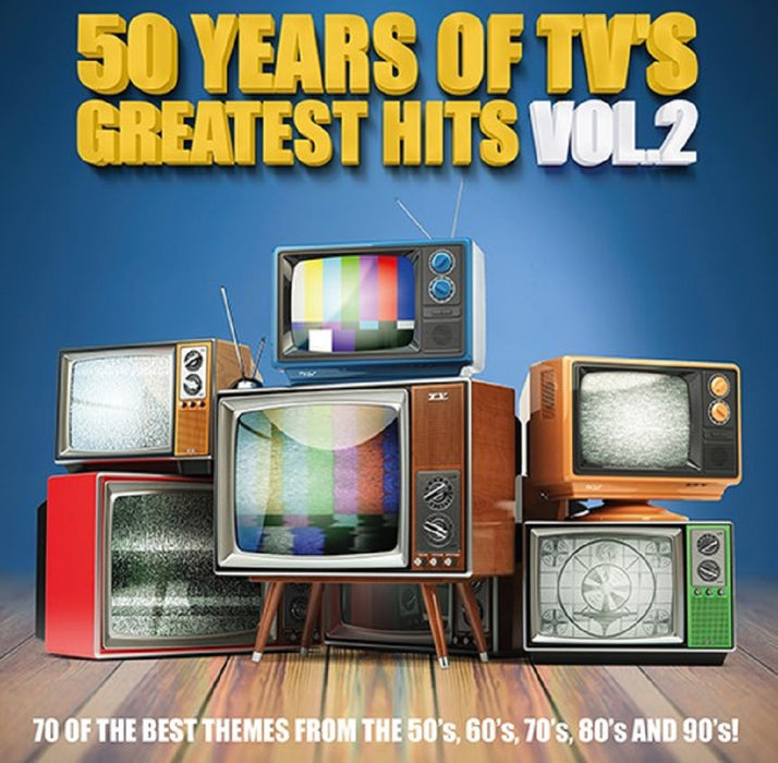 50 Years Of TV's Greatest Hits Volume 2 Vinyl LP Yellow Splattered RSD 2023