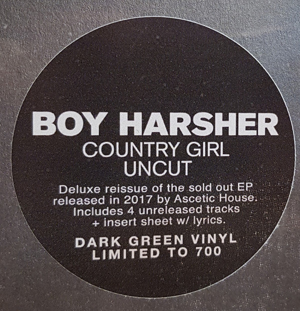 Boy Harsher - Country Girl Vinyl LP LTD Dark Green Edition New 2019