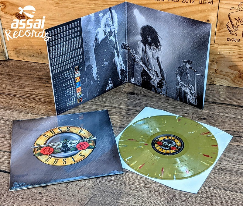 Guns N Roses - Greatest Hits Vinyl LP Gold White & Red Splatter 2020